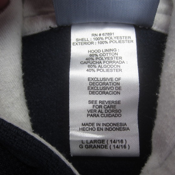 Dallas Cowboys Hoodie Boys Youth Large 14/16 Blue On Field Reebok NFC NFL‎ - Picture 8 of 15